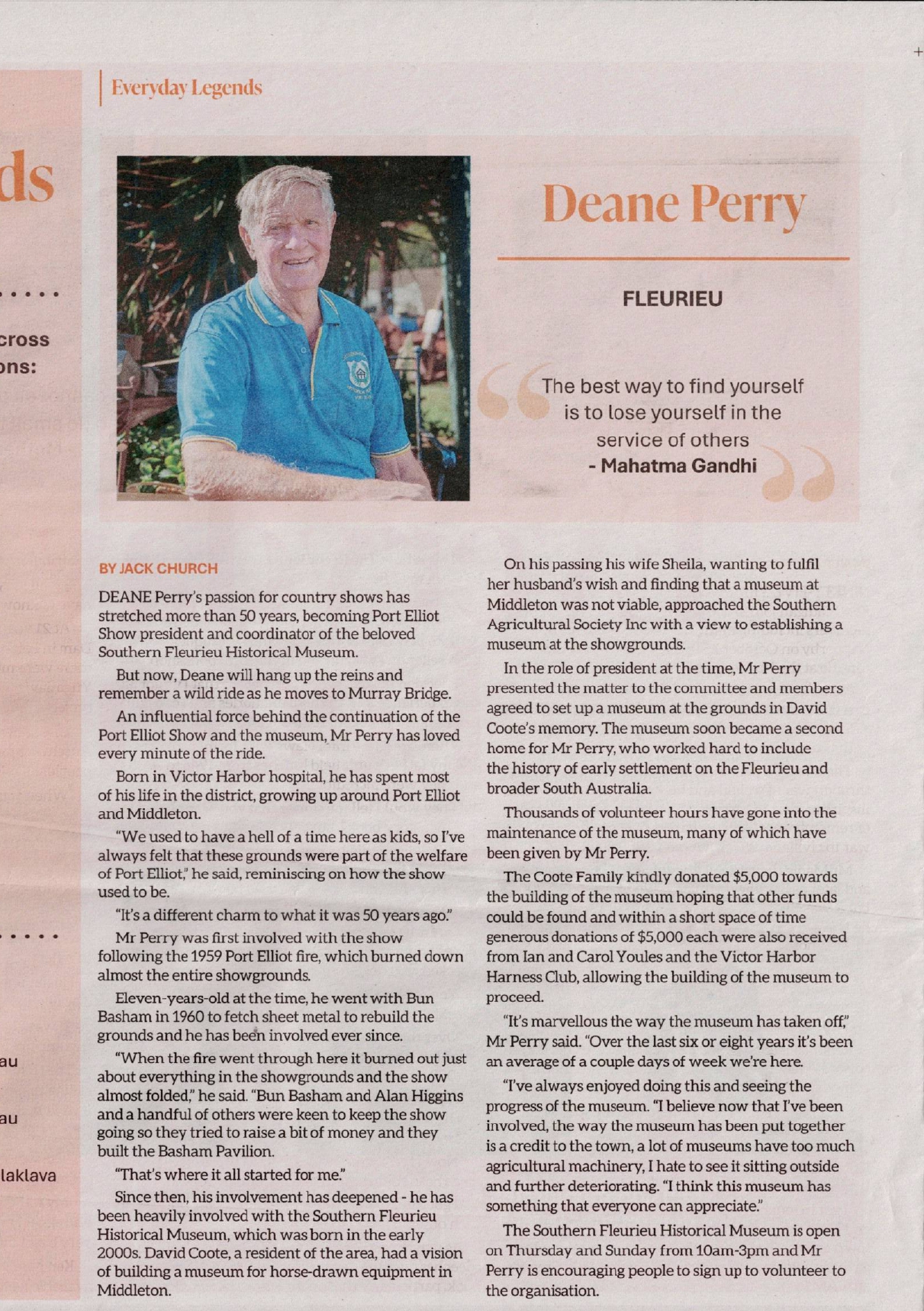 Dean Perry Story by Jack Church