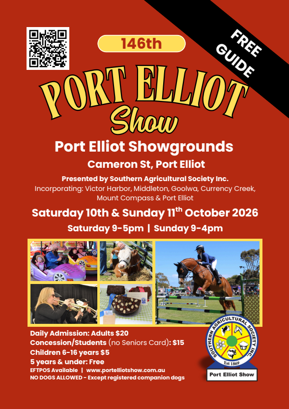 Port Elliot Show Book 2026 Cover Page